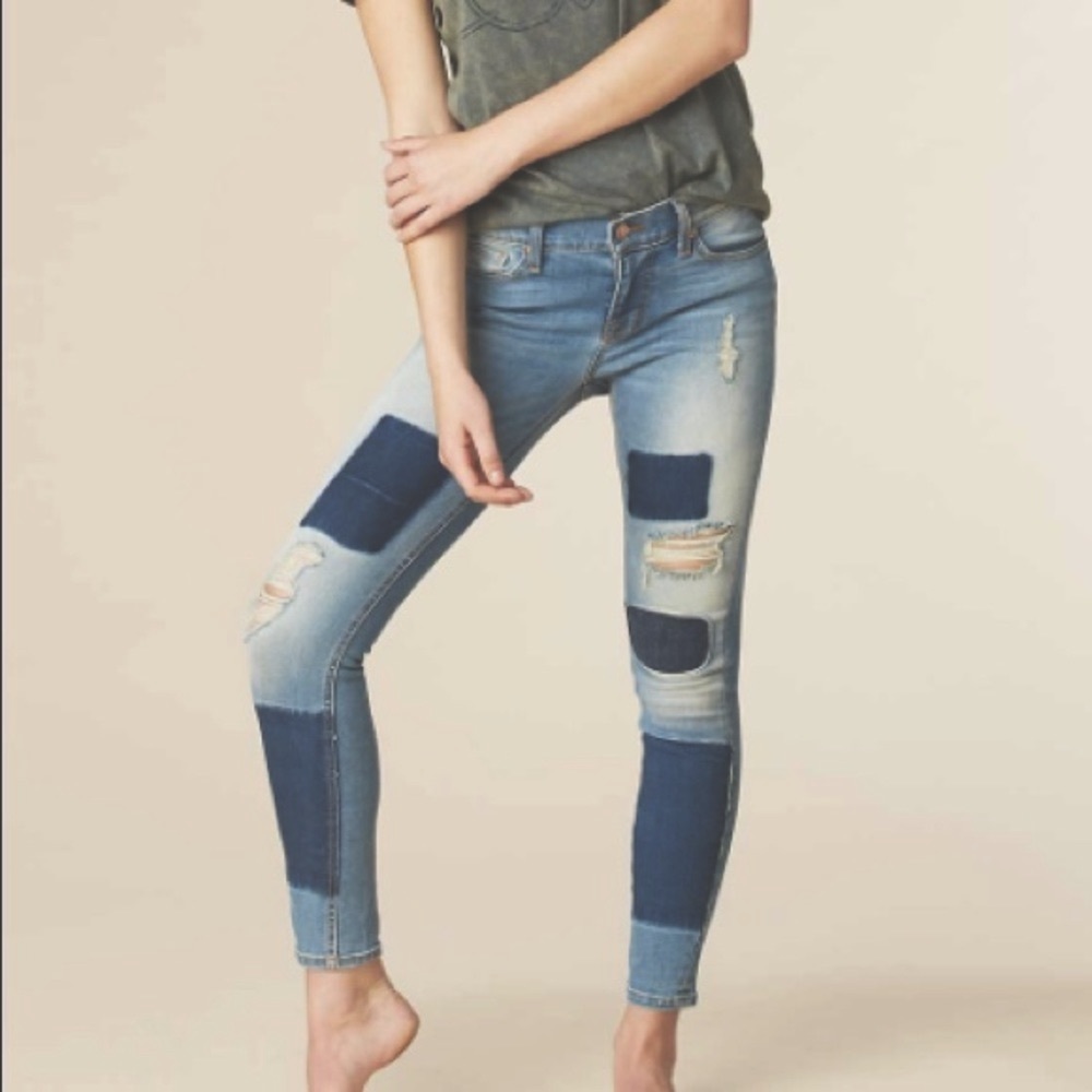 Revice Patchwork Skinny Jeans